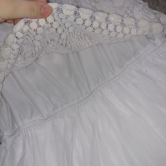 Charlotte Russe | mini white Grecian boho dress summer vacation juniors medium - Picture 4 of 8